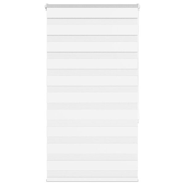 vidaXL Store z&egrave;bre blanc 75x150 cm largeur du tissu 70,9 cm polyester