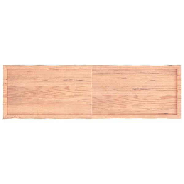 vidaXL Dessus de table bois massif traité bordure assortie