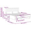 vidaXL Cadre de lit Gris Sonoma 160 x 200 cm Bois d'ing&eacute;nierie