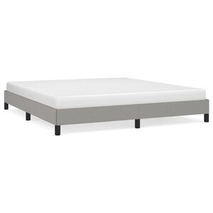 vidaXL Cadre de lit sans matelas gris clair 180x200 cm tissu