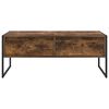 vidaXL Table basse Ch&ecirc;ne Fum&eacute; 100 x 46 x 40 cm Bois d'ing&eacute;nierie