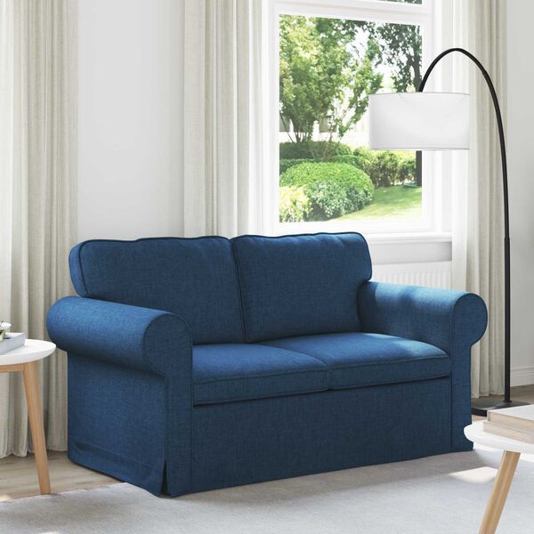 vidaXL Canap&eacute; Bleu Dimensions globales: 155 x 82 x 80 cm (l x P x H)