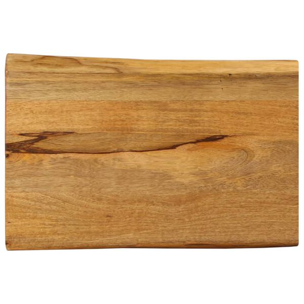 vidaXL Dessus de table 50x40x3,8 cm bord vivant bois massif manguier