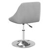 vidaXL Tabouret de bar Gris clair Velours