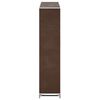 vidaXL Armoire &agrave; chaussures avec housse 115 x 28 x 110 cm Tissu Marron