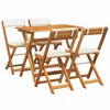 vidaXL Ensemble bistrot 5 pcs Marron Bois d'acacia massif
