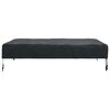 vidaXL Housse de Table Uni Noir 102 x 102 x 15 cm tissu