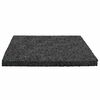 vidaXL Tapis de patio en granulat de caoutchouc Noir 9 x 9 x 0,6 cm