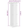 vidaXL Support de Plante Ch&ecirc;ne Sonoma 30,5 x 30 x 60,5 cm