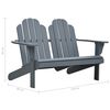vidaXL Chaise Adirondack double Bois Gris