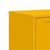 vidaXL Buffet jaune moutarde 100,5x39x72 cm acier