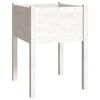 vidaXL Jardinières 2 pcs Blanc 50x50x70 cm Bois de pin massif