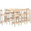 vidaXL Ensemble de bar 9 pcs Bois de pin massif