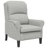 vidaXL fauteuil Gris clair 76 x 94 x 102 cm Microfibre