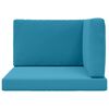 vidaXL Coussin de canap&eacute; d'ext&eacute;rieur 3 pcs Bleu royal Polyester