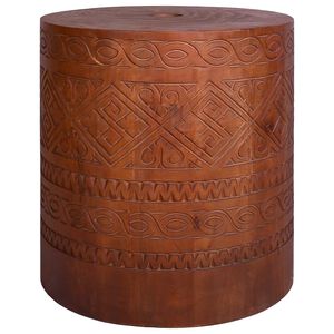 vidaXL Pied de parasol 21 kg Marron bois d'acajou massif