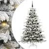vidaXL Sapin de No&euml;l Artificiel &agrave; Branches Articul&eacute;es Blanc 210 cm