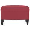 vidaXL Repose-pied Rouge bordeaux 60x50x41 cm Similicuir