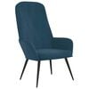 vidaXL Chaise de relaxation Bleu Velours