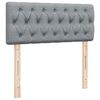 vidaXL Sommier &agrave; lattes de lit avec matelas Gris clair 120x200cm Tissu