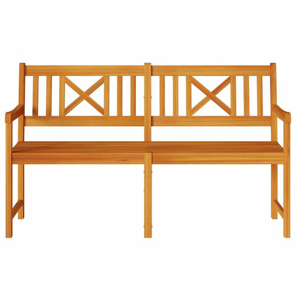 vidaXL Banc de jardin Marron 150 x 56 x 90 cm Bois d'Acacia Massif
