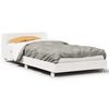 vidaXL Cadre de lit sans matelas blanc 100x200 cm bois de pin massif