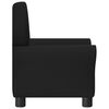 vidaXL Canapé pour enfants Noir Similicuir