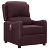 vidaXL Fauteuil de massage Violet Tissu