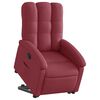 vidaXL Fauteuil inclinable rouge bordeaux tissu