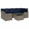 vidaXL Ensemble de canap&eacute; de jardin Gris 55 x 55 x 37 cm polyrotin