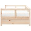 vidaXL Lit de jour avec matelas 90x190 cm bois de pin massif