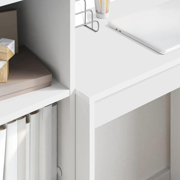 vidaXL Bureau avec tiroir 2 pcs Blanc