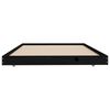 vidaXL Cadre de lit sans matelas noir 90x200 cm bois de pin massif