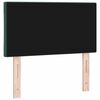 vidaXL Tête de lit LED Vert foncé 80 cm Cuir synthétique