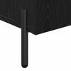 vidaXL Buffet Ch&ecirc;ne noir 90 x 34 x 80 cm Bois d'ing&eacute;nierie