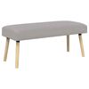 vidaXL banc Uni Gris clair 110 x 40 x 46 cm Boucl&eacute;