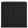 vidaXL Buffet Ch&ecirc;ne noir 70 x 35,5 x 67,5 cm Bois d'ing&eacute;nierie