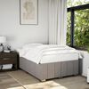 vidaXL Cadre de lit sans matelas taupe 120x200 cm tissu