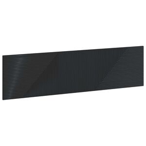 vidaXL T&ecirc;te de lit murale HAARLEM Noir Bois d'ing&eacute;nierie