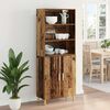vidaXL Haut Armoire Bois Ancien 69,5 x 32,5 x 180 cm Bois d'ing&eacute;nierie