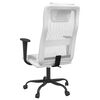 vidaXL Chaise de bureau réglable en hauteur blanc