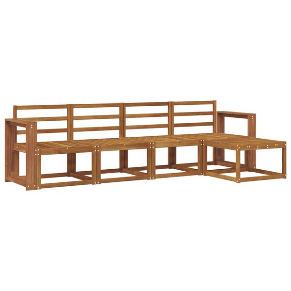 vidaXL Ensemble de canap&eacute;s d'ext&eacute;rieur 5 pcs Naturel