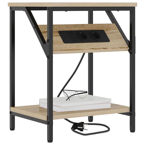 vidaXL Cabinet de chevet Ch&ecirc;ne Sonoma 38 x 30 x 48 cm