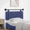 vidaXL T&ecirc;te de lit suspendue Bleu police 110 x 55 x 5 cm Velours