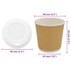 vidaXL Tasses &agrave; caf&eacute; en papier avec couvercles 1000 pcs 4oz 100ml