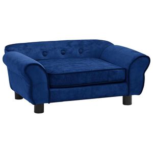vidaXL Canap&eacute; pour chien Bleu 72x45x30 cm Peluche