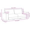 vidaXL Canap&eacute; &agrave; 3 places gris clair 220x77x82 cm tissu