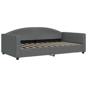 vidaXL Lit de jour gris fonc&eacute; 100x190 cm tissu