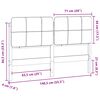 vidaXL T&ecirc;te de lit capitonn&eacute;e Marron et gris clair 135 cm Pin massif