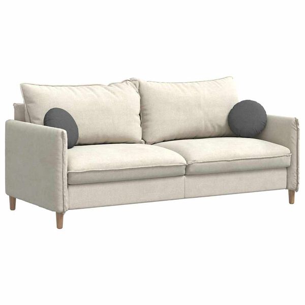 vidaXL Coussins de si&egrave;ge 2 pcs Gris fonc&eacute; &Oslash;30 x 13 cm tissu